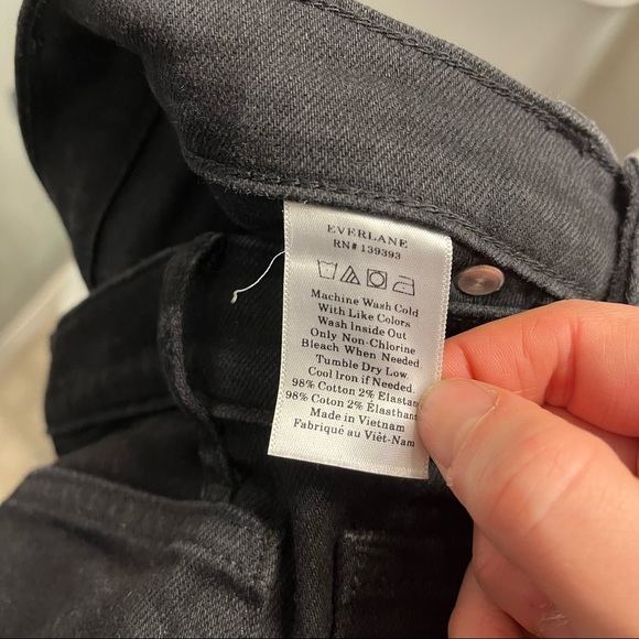 Everlane The High Rise Skinny Jean in Black Size 28 - Picture 6 of 9